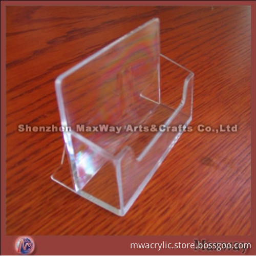 Fancy clear tabletop PMMA memo/book/leaflet holder